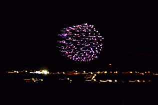 purple fireworks